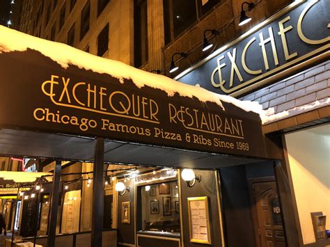 Exchequer bar chicago - Chicago; The Loop; Exchequer Restaurant & Pub; Exchequer Restaurant & Pub Menu and Delivery in Chicago. Too far to deliver. Location and hours. 226 S Wabash Ave, Chicago, IL 60604. Sunday: 12:00 PM-8:00 PMMonday - Friday: 11:00 AM-9:30 PMSaturday: 12:00 PM-10:30 PM. Exchequer Restaurant & Pub ...